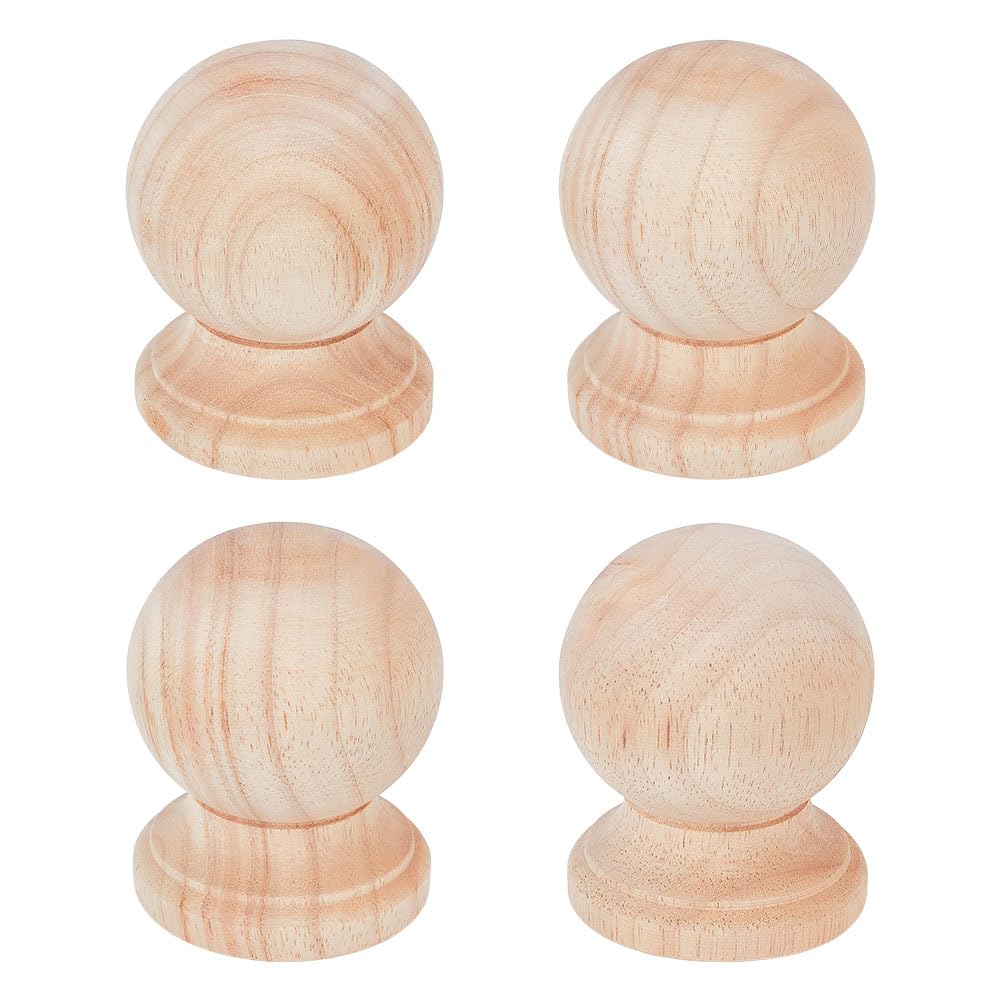 Finitions en bois rond non fini OLYCRAFT style romain pour customisation DIY