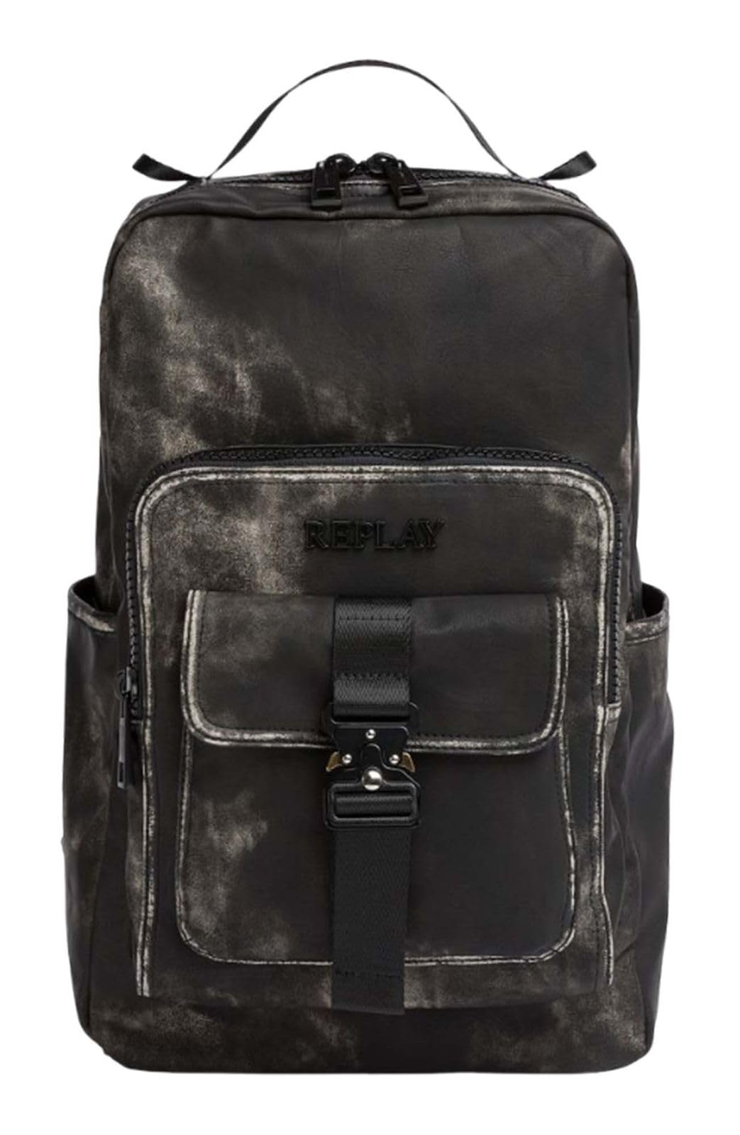 Replay Men Fm3758 Backpack, 0097 Washed Black, Mittelgroße