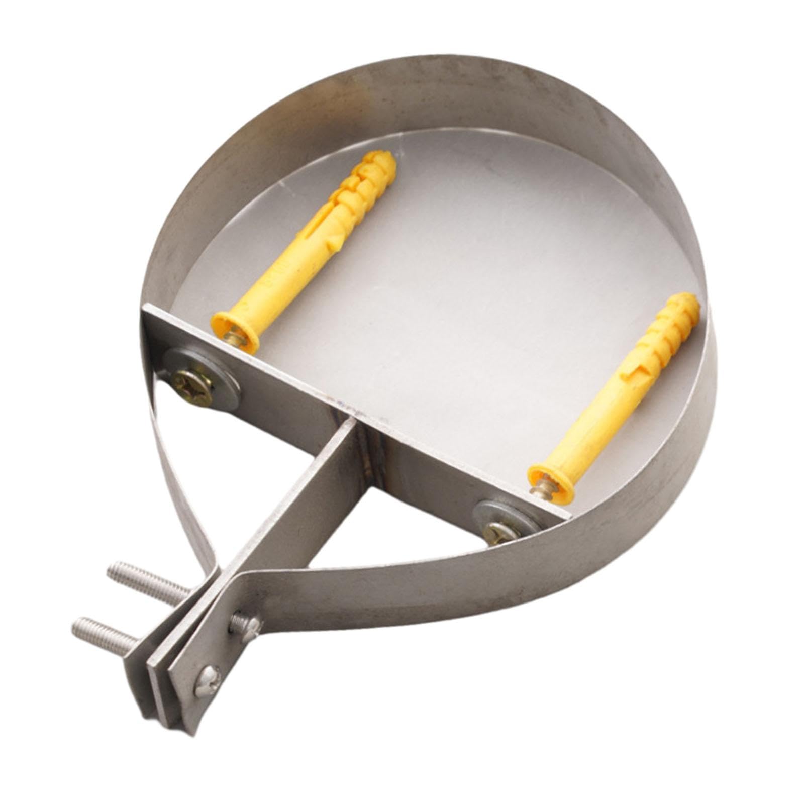 8" Chimney Pipe Bracket Wall Support Flue Liner Clamp Wall Strap Pipe Clamp Fixing Stove Pipe Hanger, Silver