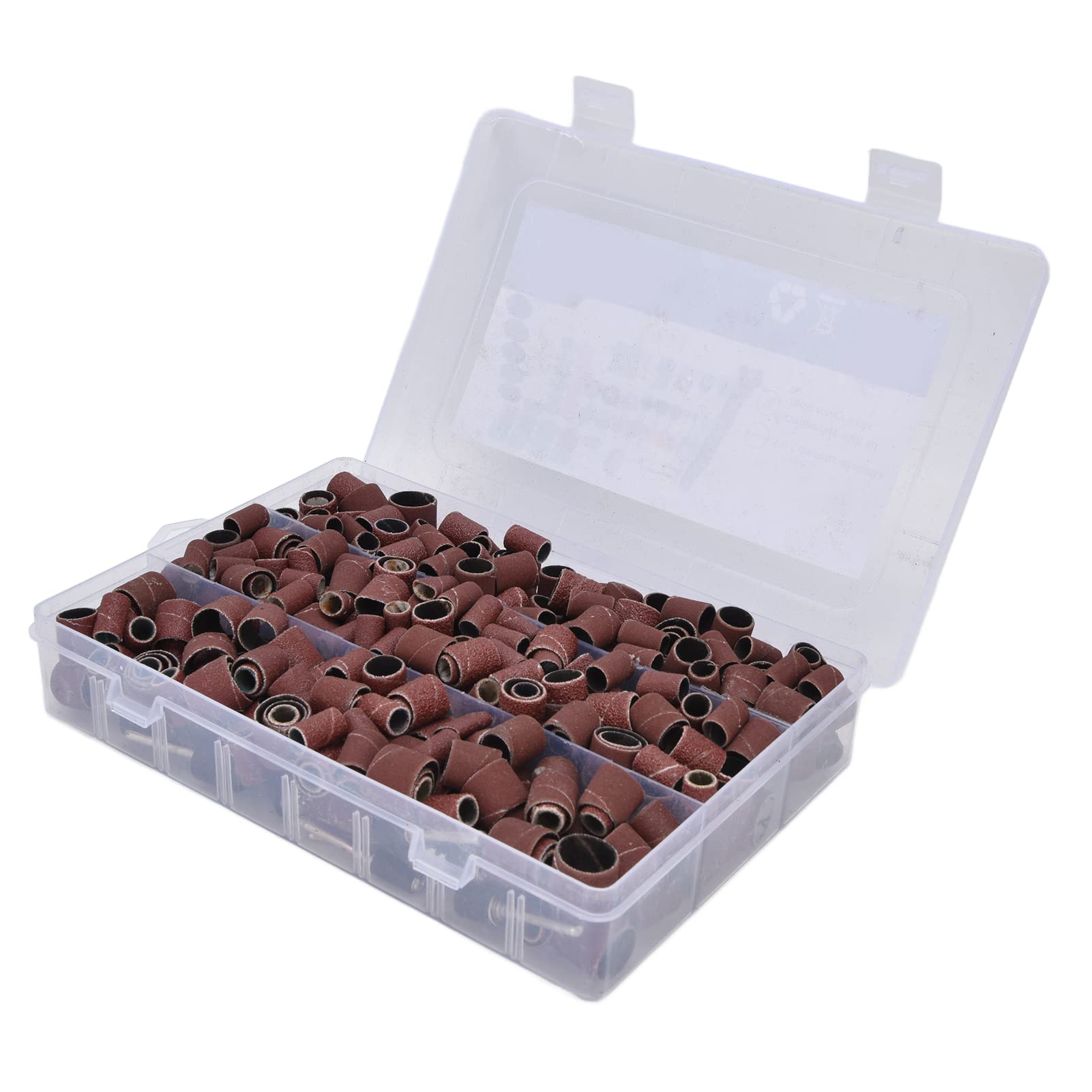 Leapiture 384Pcs Sanding Drum Sleeve Set Resin Drums Mandrels Tool Lightweight Durability for Nuclear Carving Wood Metal