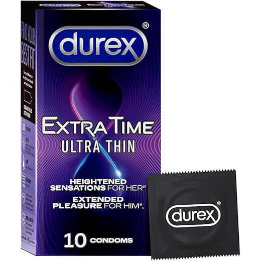 Durex Extra Time Ultra Thin Condom 10 Count