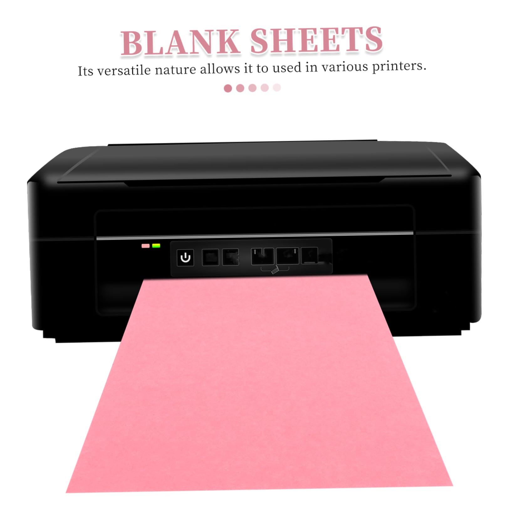 Gatuida 500piezas Papel de Impresión de Color Rosa Hojas para Copiar Papel para Documentos Manualidades y Proyectos de Bricolaje para Escuela y Oficina