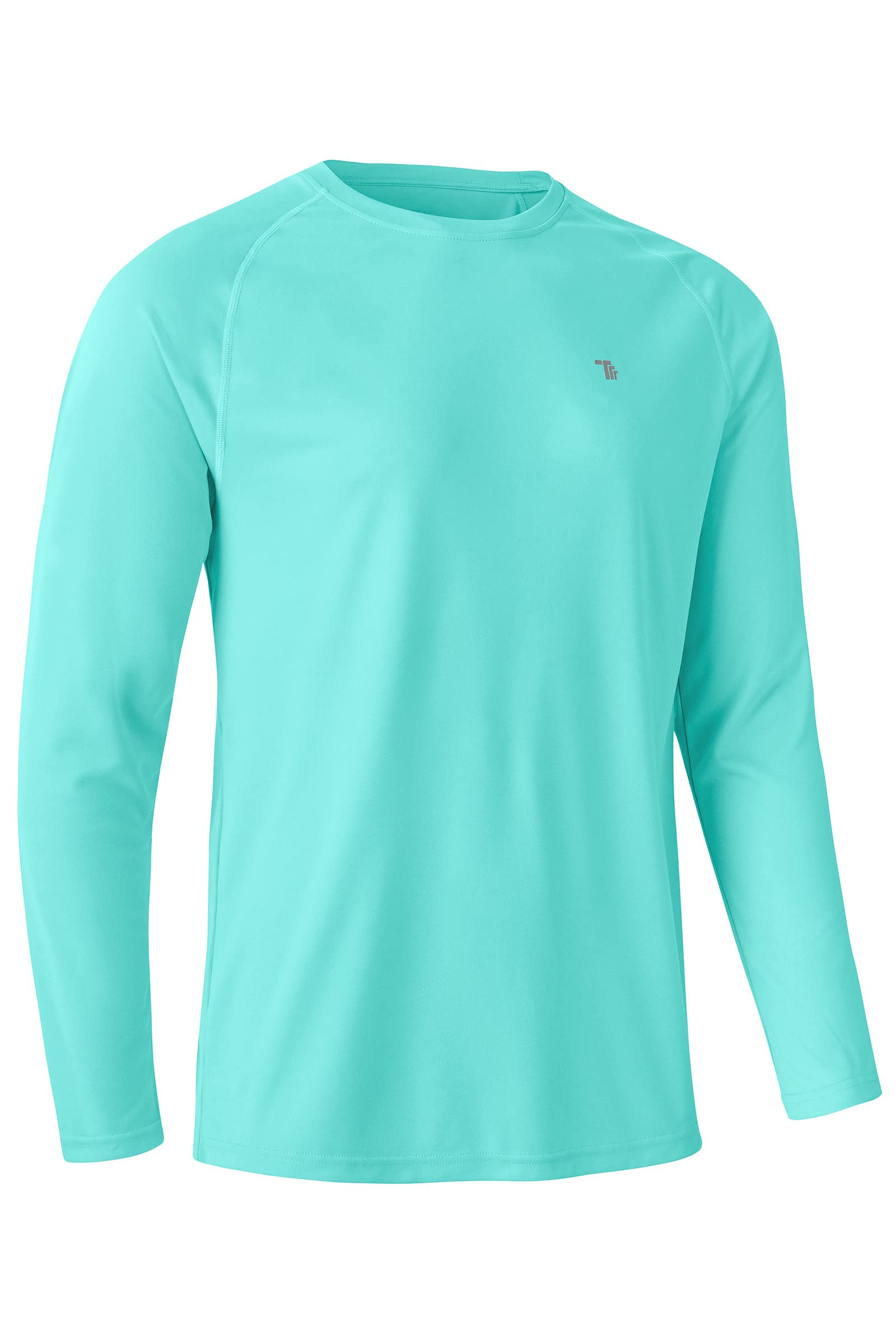 RdrukoMens Quick Dry Long Sleeve Tops Breathable Running Sport Gym T Shirts UV Sun Protection Hiking Fishing Shirt