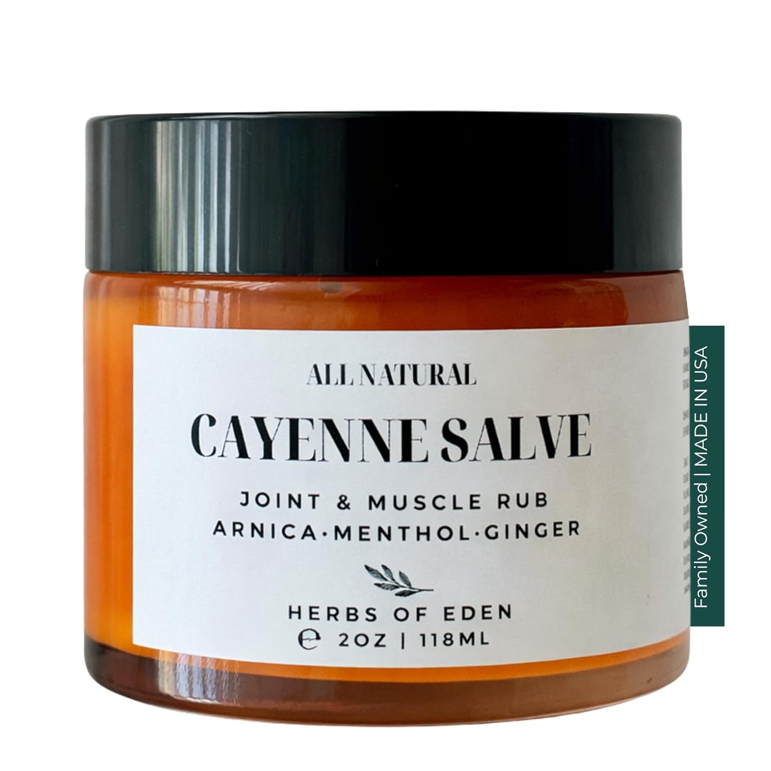 Organic Cayenne Arnica Salve – Soothing Natural Rub with Menthol, Capsaicin & Ginger | Joint & Muscle | Neuropathy & Nerve | Handcrafted All-Natural Salve for Skin | Made in USA