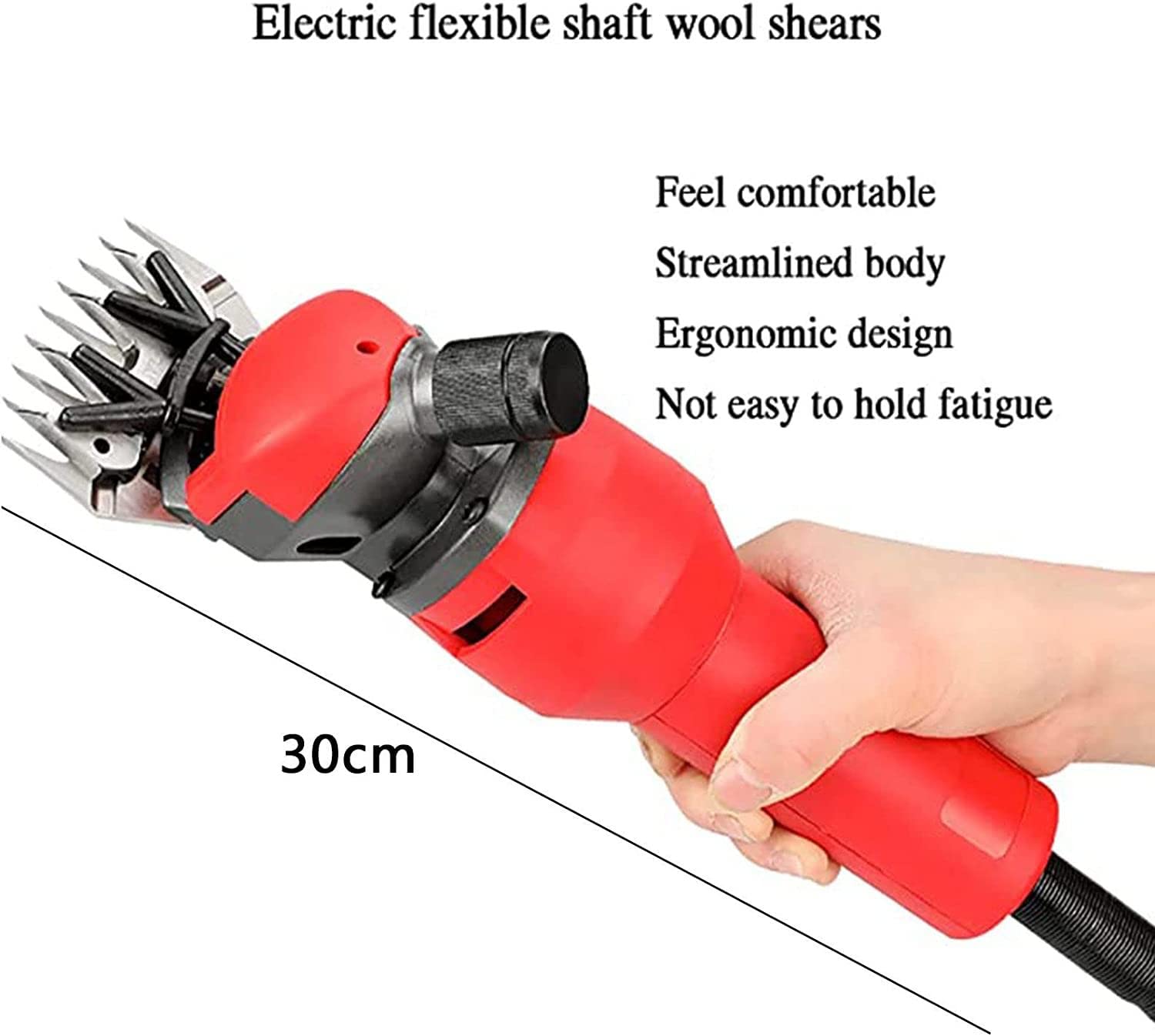 Cesoie per pecore elettriche senza fili professionali, per la rasatura della lana di pelliccia di pecore, capre, bovini, animali da allevamento,Yellow
