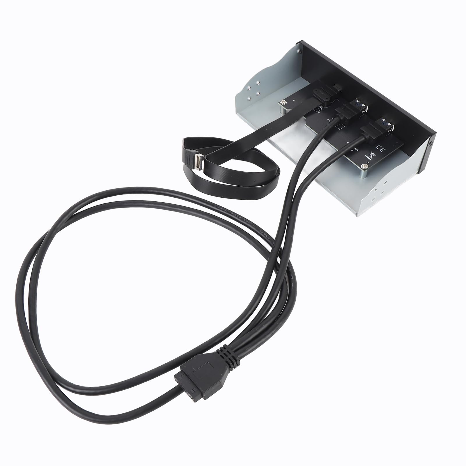 KIMISS Hub del Pannello Frontale USB Gen2x2 con 2 Porte USB A e Type C - Estensione 'unità Ottica da 5,25 Pollici per PC - Trasferimento di Dati Ad Alta velocità da 20 Gbps e compatibilità A 19 Pin