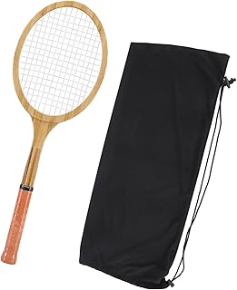 Srliya Collection Wooden Retro Tennis Racket Wood Tennis Racquet Vintage Decor Retro Decoration Commemorative Collection