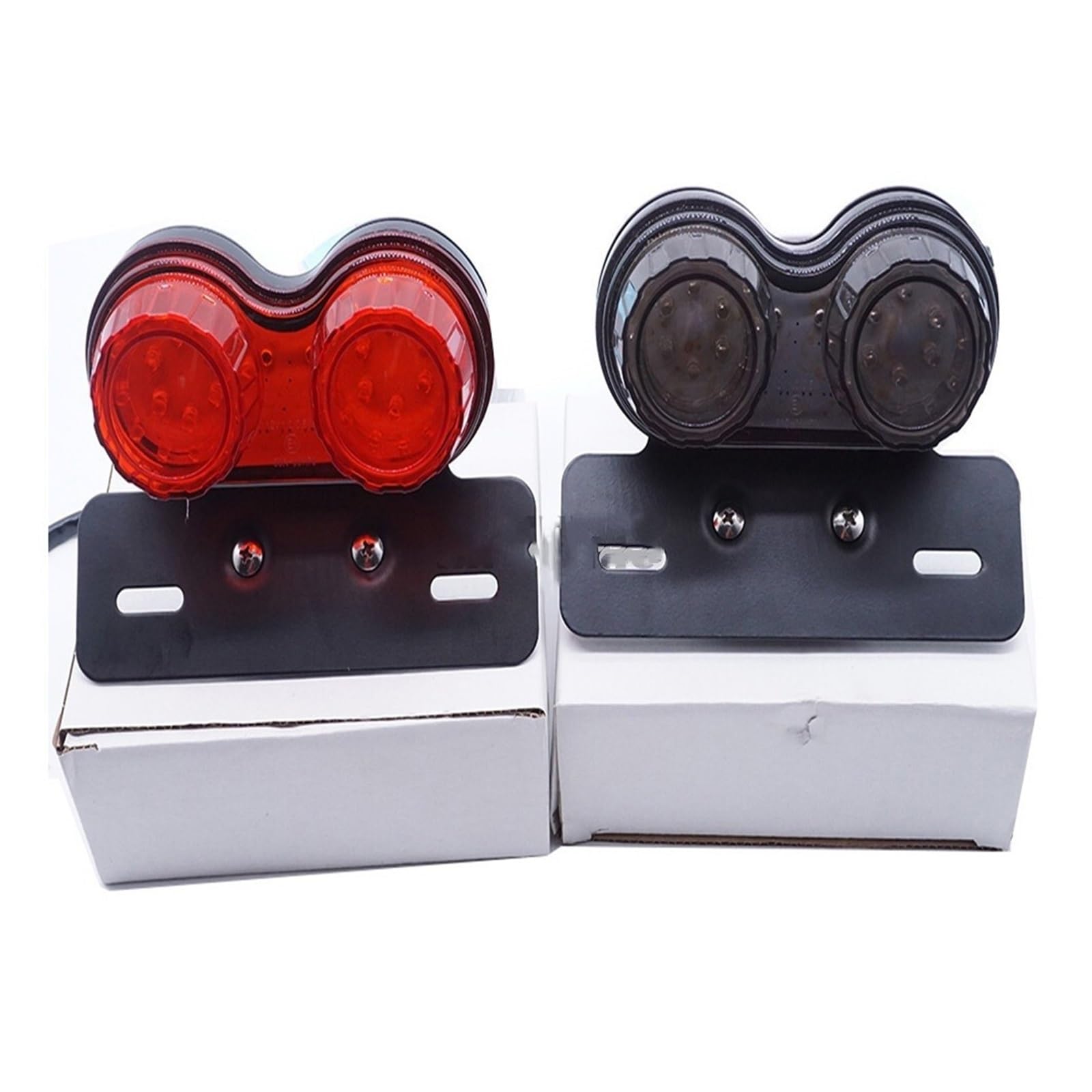 Luces Traseras para Motocicleta, Lámpara De Freno Y Señal De Giro, Accesorios para Motocicletas, Luz Trasera LED Multifuncional Intermitentes Luces