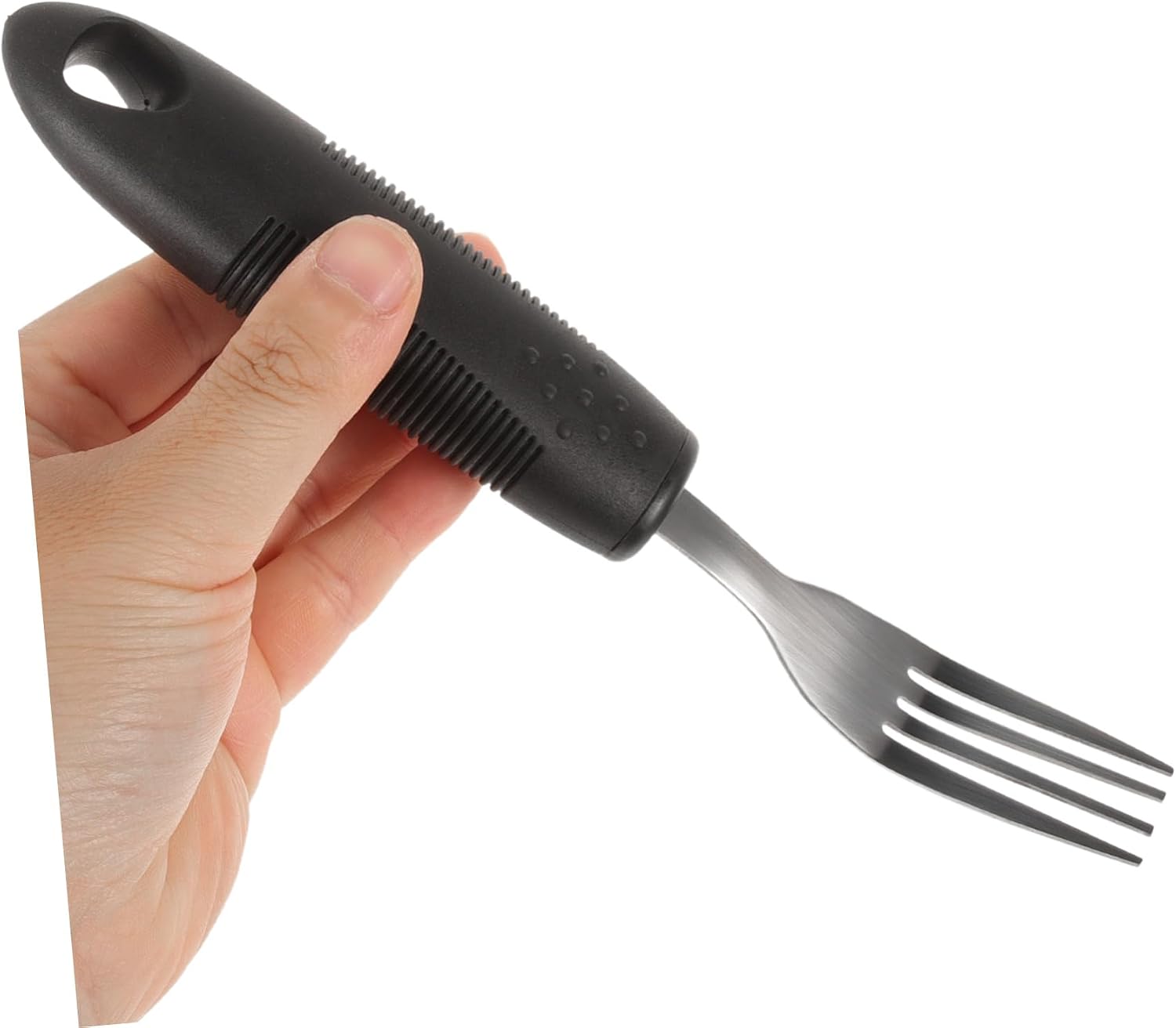 1Set Adaptive Non Slip Utensil for Elderly Tremble Tableware with Ergonomic Handle for Disabled Adults Convenient Durable Easy to Clean Silverware