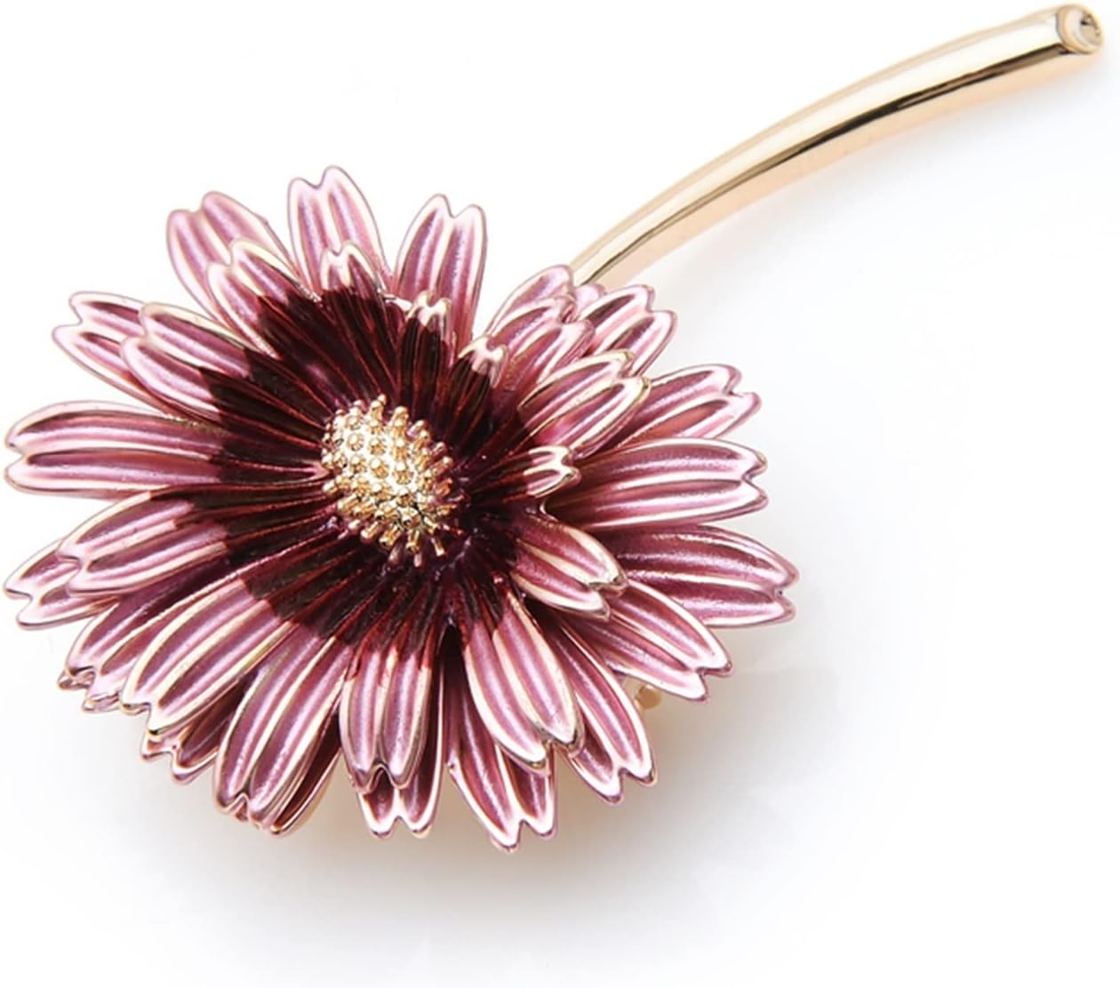 ZOIKOMZOIKOM Brooches， Enamel Pink Daisy Brooch Flower Pin For Women and Mom Gift Simple Accessories