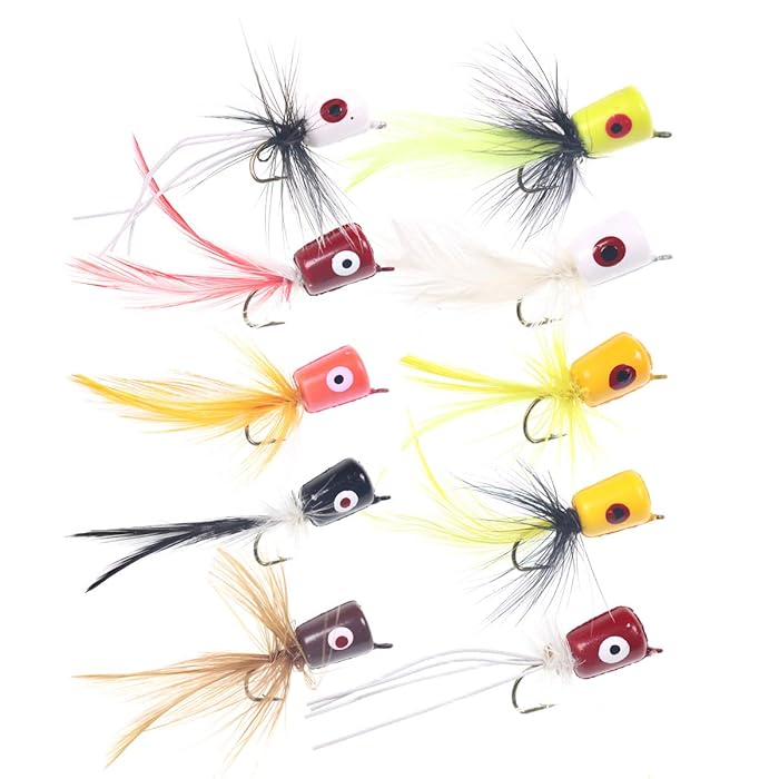 Buy wifreo Fly Fishing Popper Lures for Sunfish Bluegill Crappie Bass