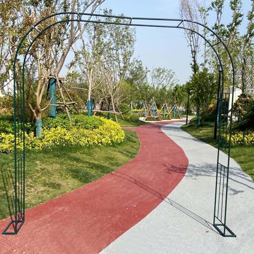 Pabellón de jardín de metal verde con diseño elegante y robusto 6