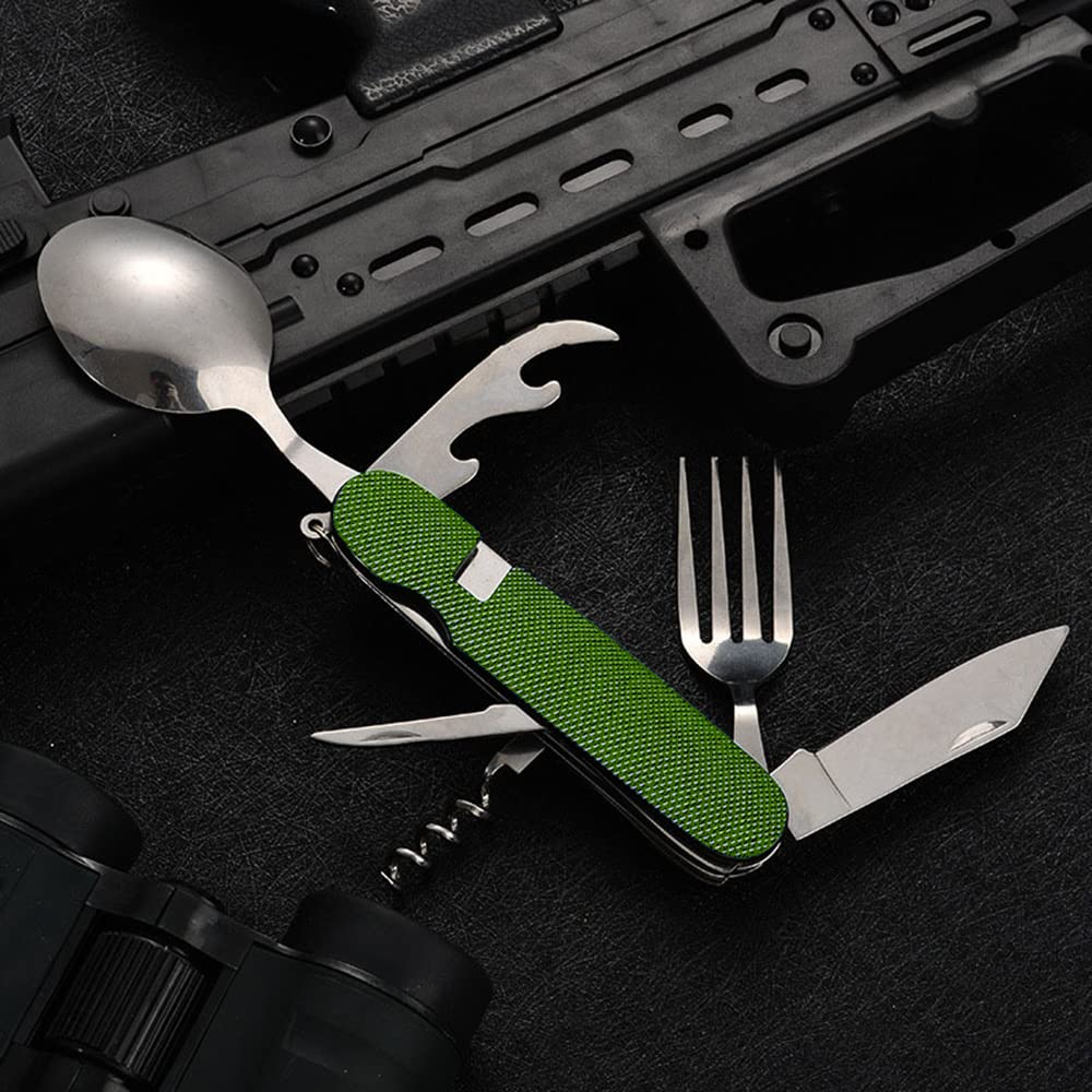 Set Posate In Titanio 3 Pezzi SilverAnt - Coltello, Forchetta, Cucchiaio Ultraleggeri Per Campeggio - Foto 10