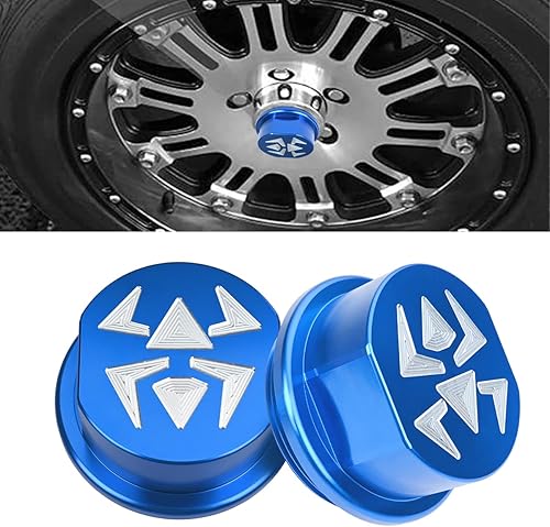 Miniatura 2 de Canitu Tapón de repuesto para buje de remolque azul, 2 unidades, con juntas tóricas de 2 516 pulgadas, diámetro de rosca exterior para eje Dexter,