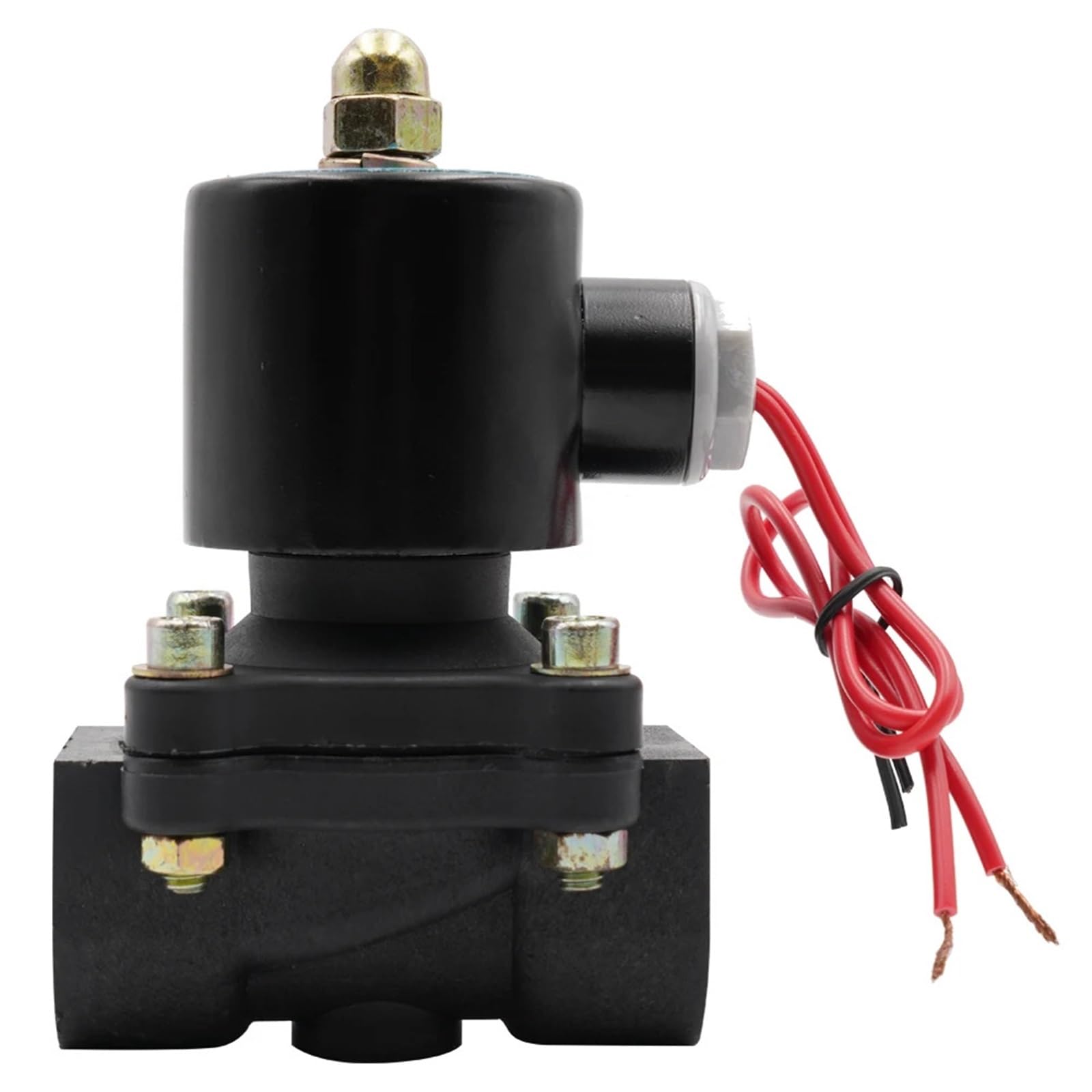 Électrovanne plastique DC12V évite blocage rouille vanne eau 0.25 inch NC