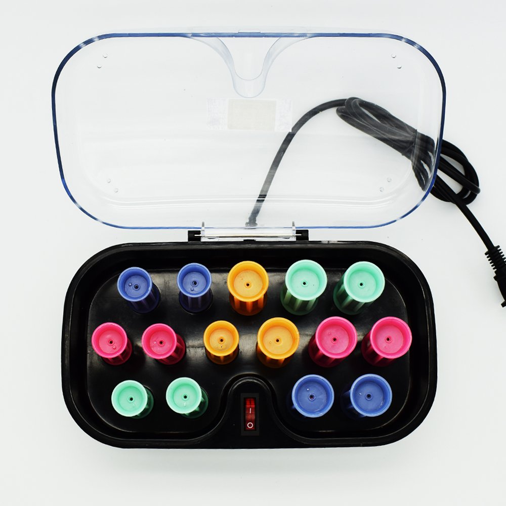 15pcs/lot Arrow Electronic Hot Rollers Set + Gloves, for Long Medium Short Hair Travel Hair Roller with Clips Electric Heating Pear Hair Ceramic Hot Harmless Hair Curlers Set Hair Sticks Tube Dry