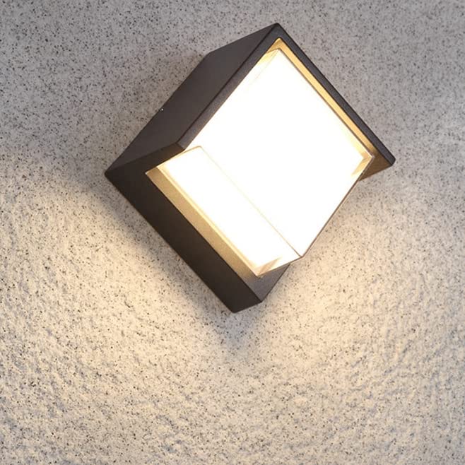 SINOMAN Modern Outdoor LED Wall Light - Black -1