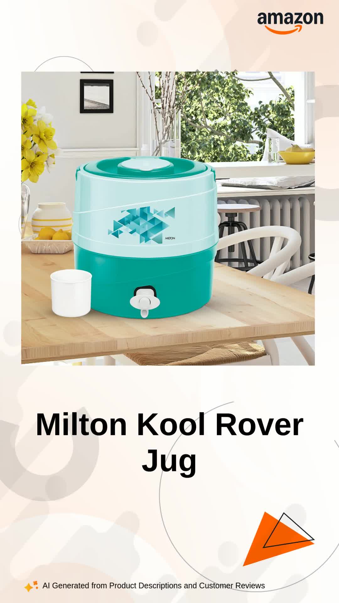 Milton New Kool Rover 7 Insulated Water Jug, 5.3 litres, Turquoise