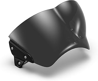 AGC Bulle de Fusil Shotgun 650 pour Motocyclette, Verre trempé fumé, Avant