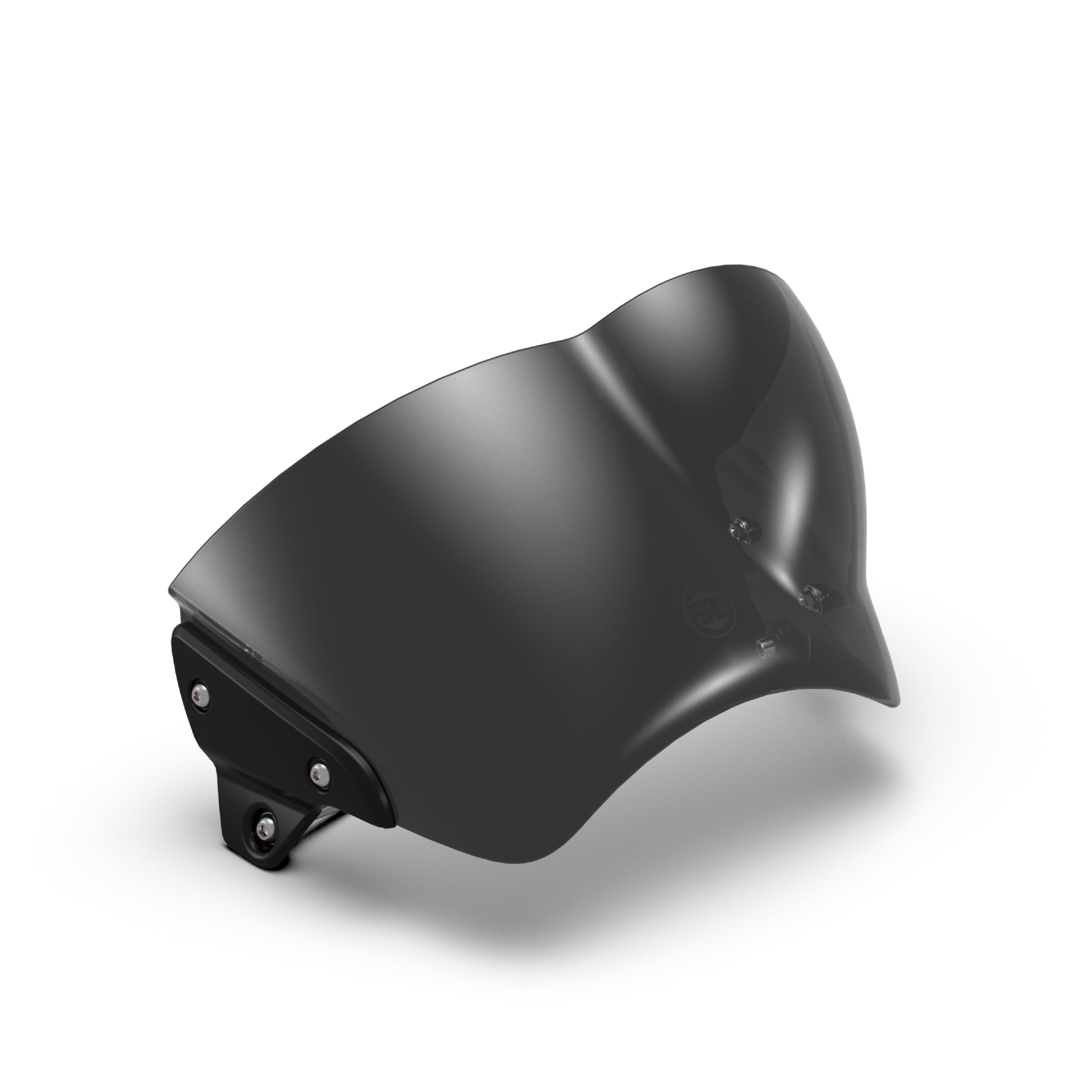 AGC Bulle de Fusil Shotgun 650 pour Motocyclette, Verre trempé fumé, Avant