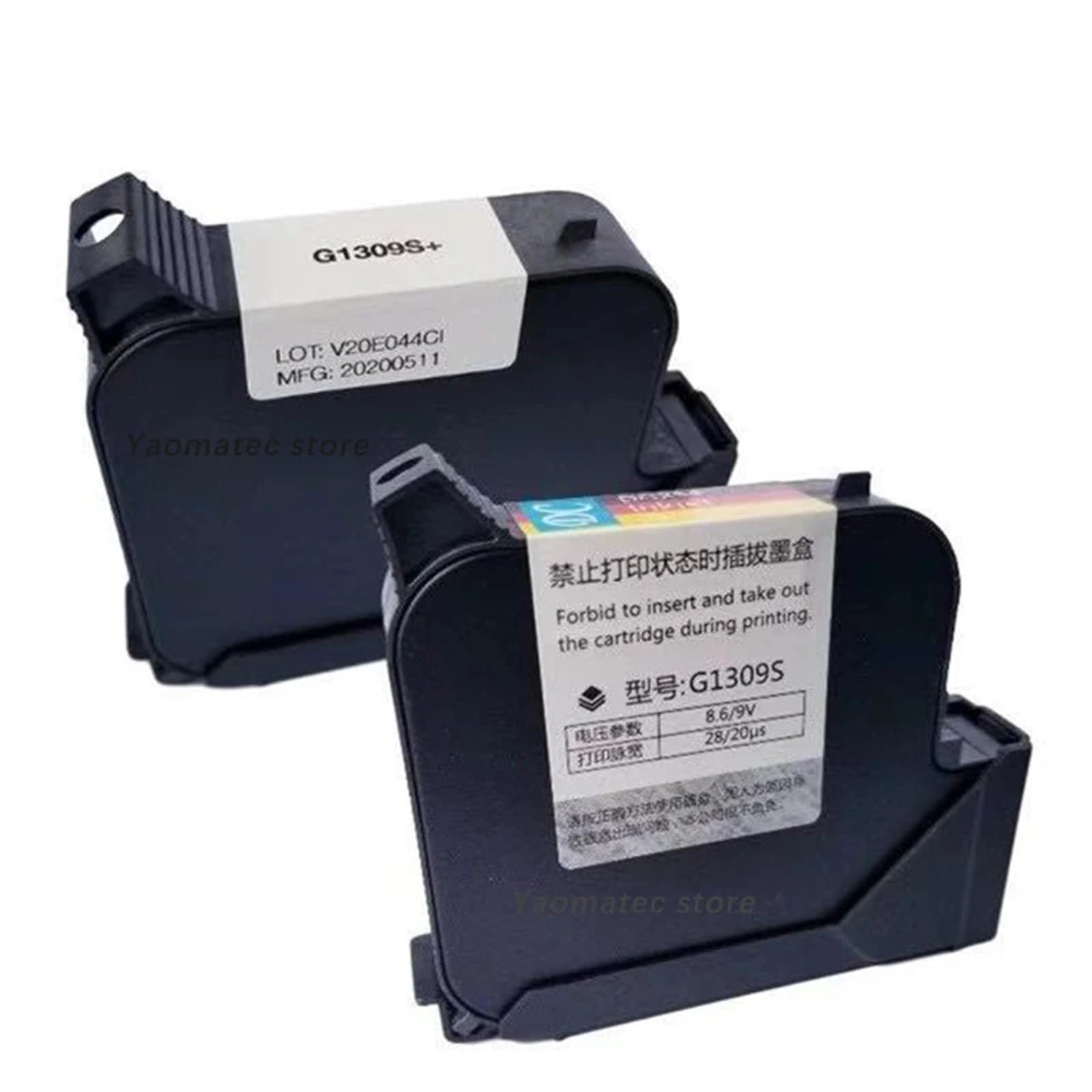 Cartouche d'encre Compatible G1309S 25,4 mm, 6 Couleurs, for imprimante à Jet d'encre Portable(Photo Grey)