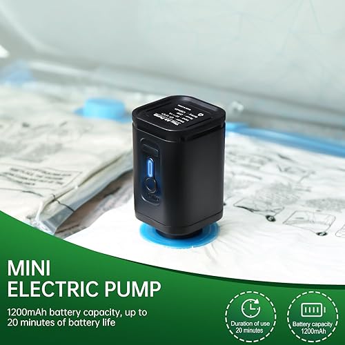 Miniatura 5 de BRODI Paquete combinado de 18 bolsas de vacío de viaje con bomba, ahorro de espacio y artículos esenciales de viaje, bolsas de sellado al vacío para