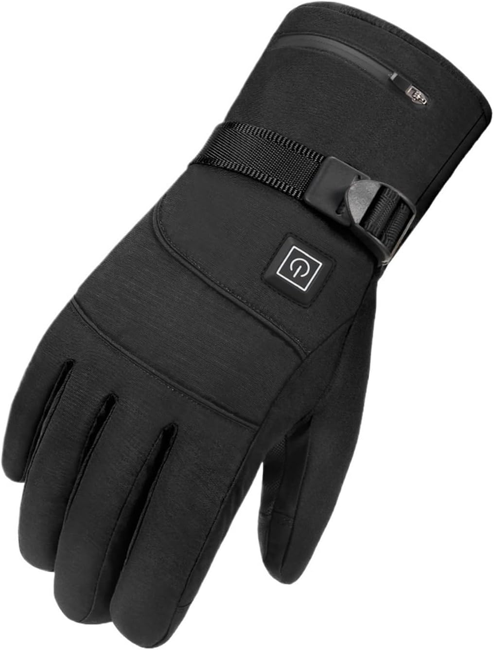 Men Women Thermal Motorcycle, for Snowmobile Windbreak Riding Warm Hand Waterproof, Winter Heated Gloves