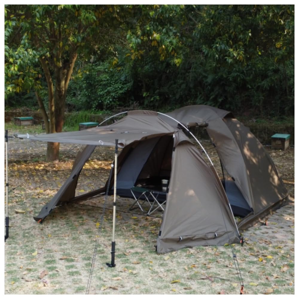 値下げしました。お得キャンプ用品30品 Amazon.co.jp: Nihig耐火性 防水ドームテント スノースカート付き