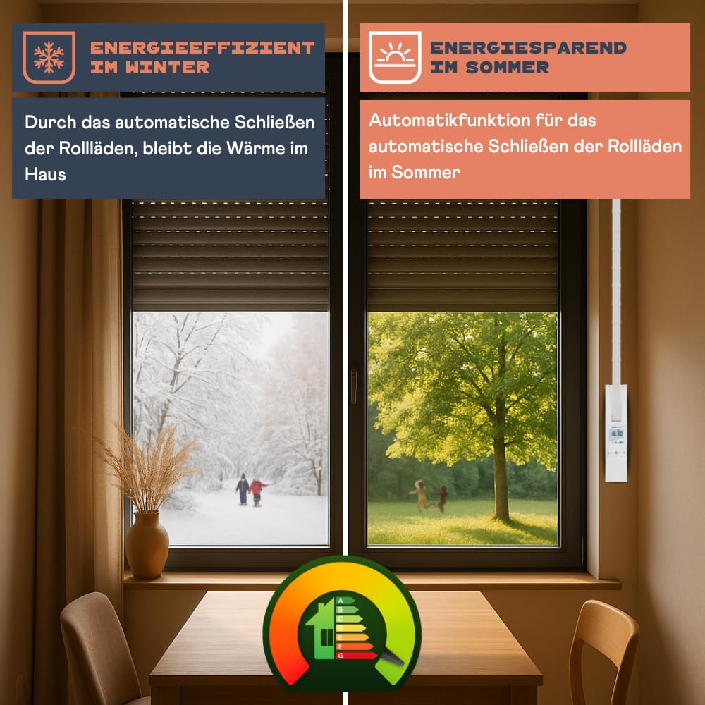 Home Pilot - Power Version | Gurtwickler Premium für schwere Rollläden (bis 60 kg) und großem Gurtkasten - 10172360