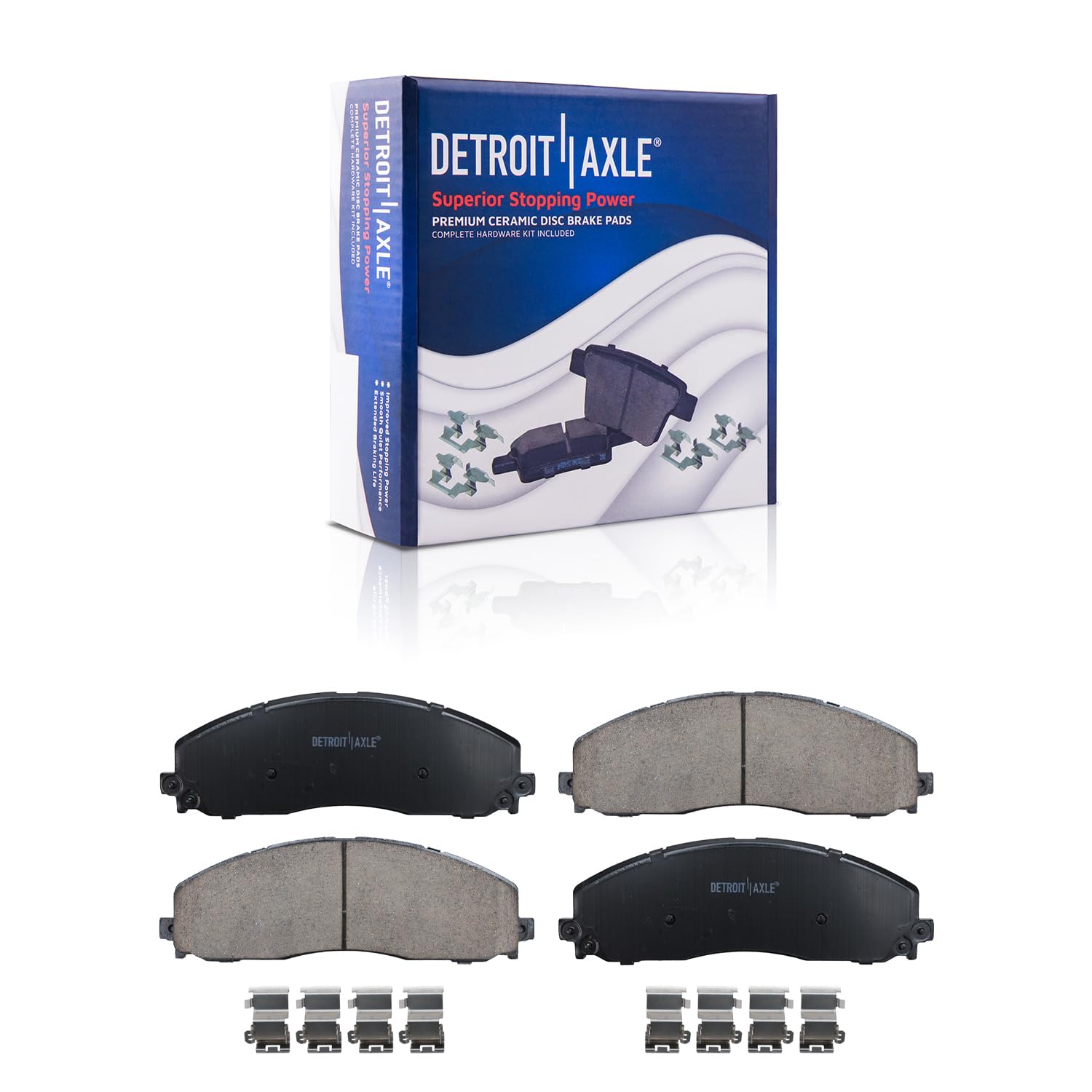 Detroit Axle - Front Brake Pads for 2012-2022 Ford F-250 Super Duty