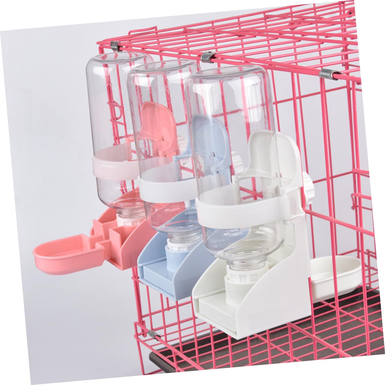 VANZACK 2stücke Automatischer Haustier-wasserspender Für Katzen Hunde Und Vögel Hängendes Trinkgerät Mit Einzigartigem Design Sicher Und Leicht Zu Reinigen Blau