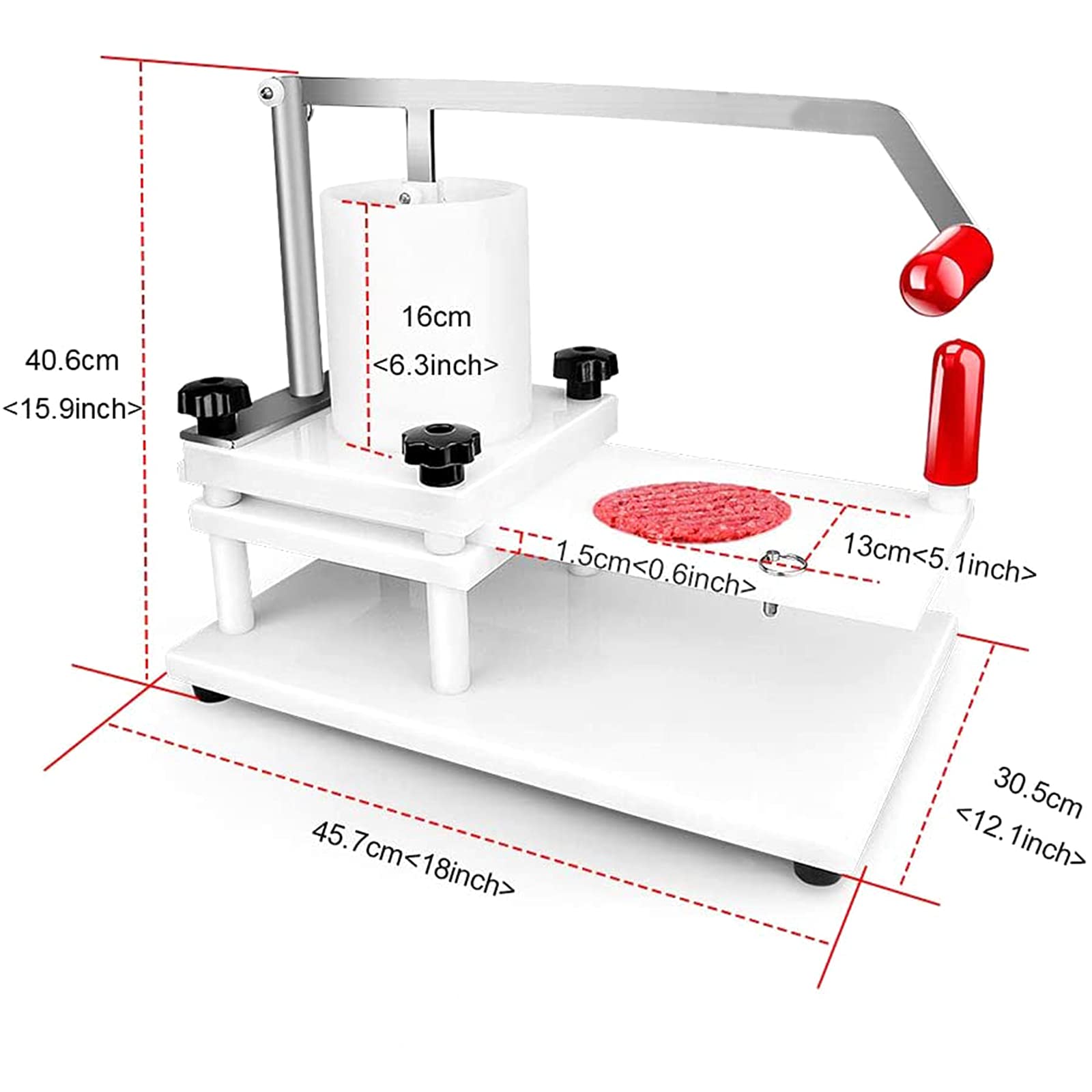 Professionelle Hamburgerpresse Große Manuelle Burger Making Machine DIY Burger Forming Tool für Küche