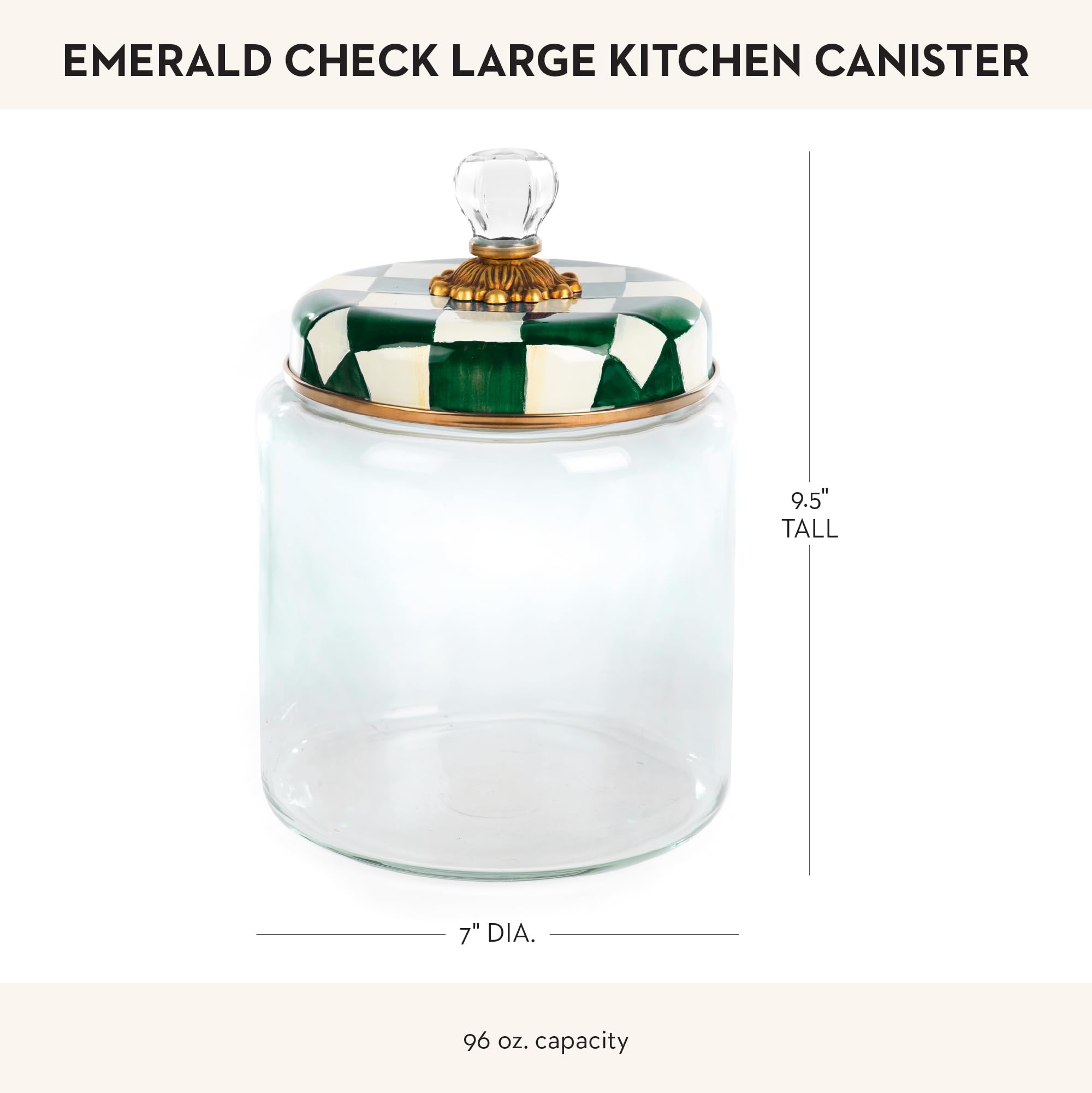 Amazon.com: MACKENZIE-CHILDS Large Kitchen Canister