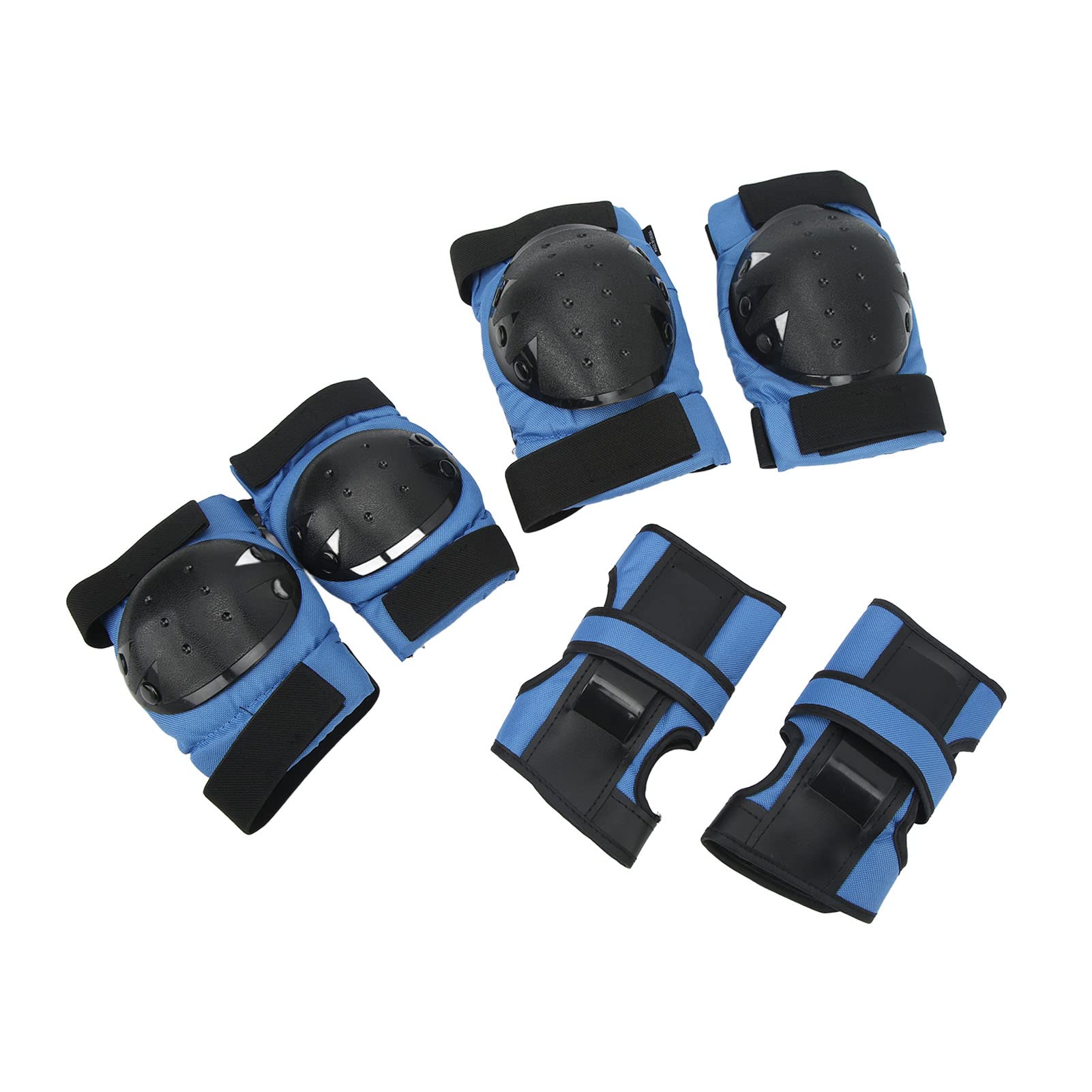 NDNCZDHC 6PCS Elbow Palm Protective Pads, Portable Elbow Knee Pads Elbow Pads for Skating Cycling (Blue)
