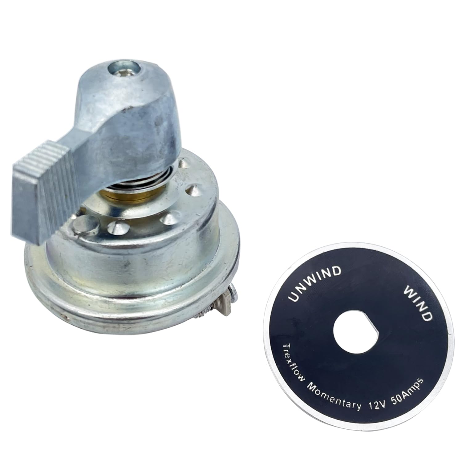 Momentary Rotary Switch 12V 50 Amps Replaces SW710 ATPRS2 Functions Forward & Reverse for Tarp Motor Winch Motor Reversible Motor