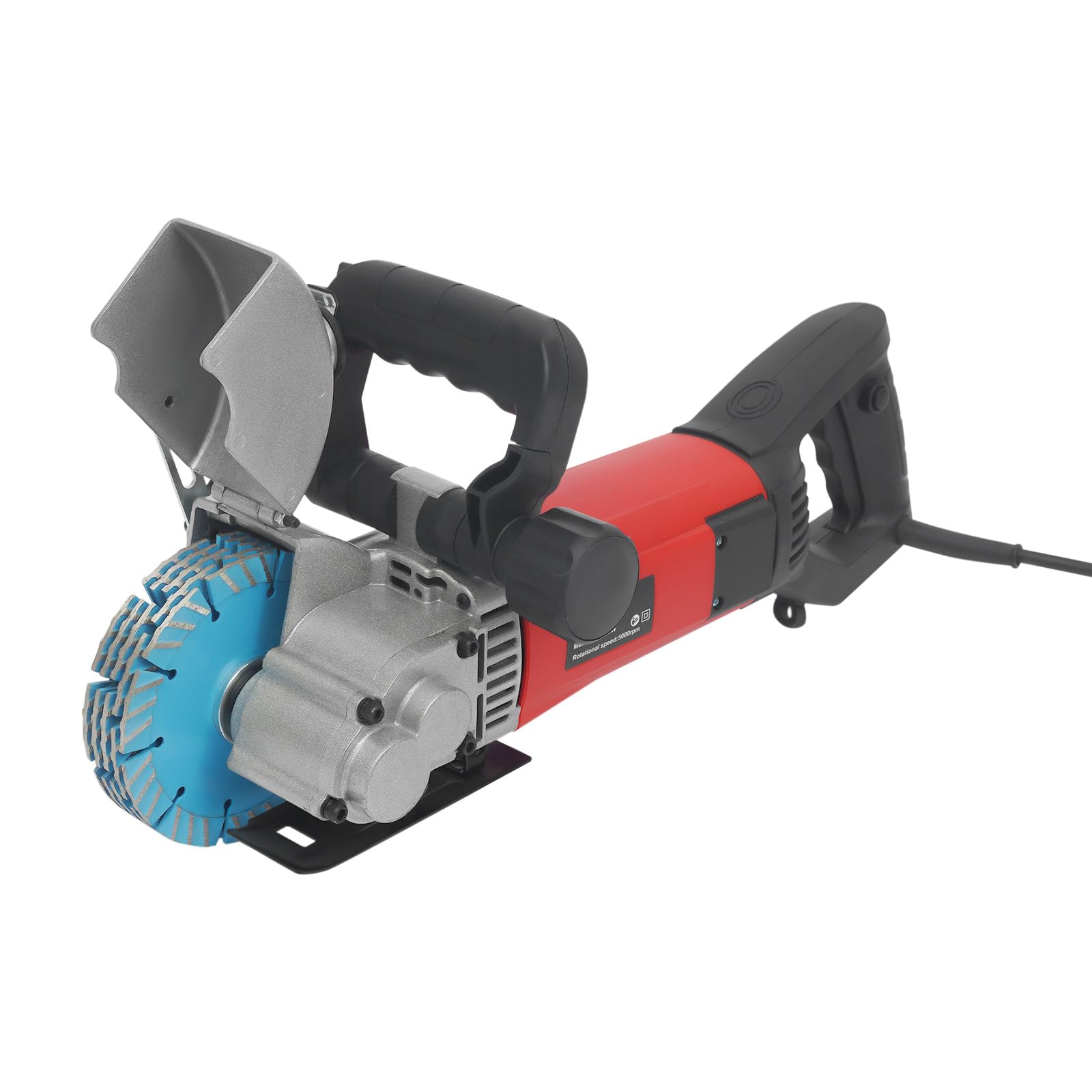 Fresadora eléctrica para muros y hormigón, 3500 W, con guía láser, 5000 rpm, profundidad máxima de ranura y ancho 40 x 42 mm, 133 mm, hojas de sierra para ladrillo, hormigón, mármol