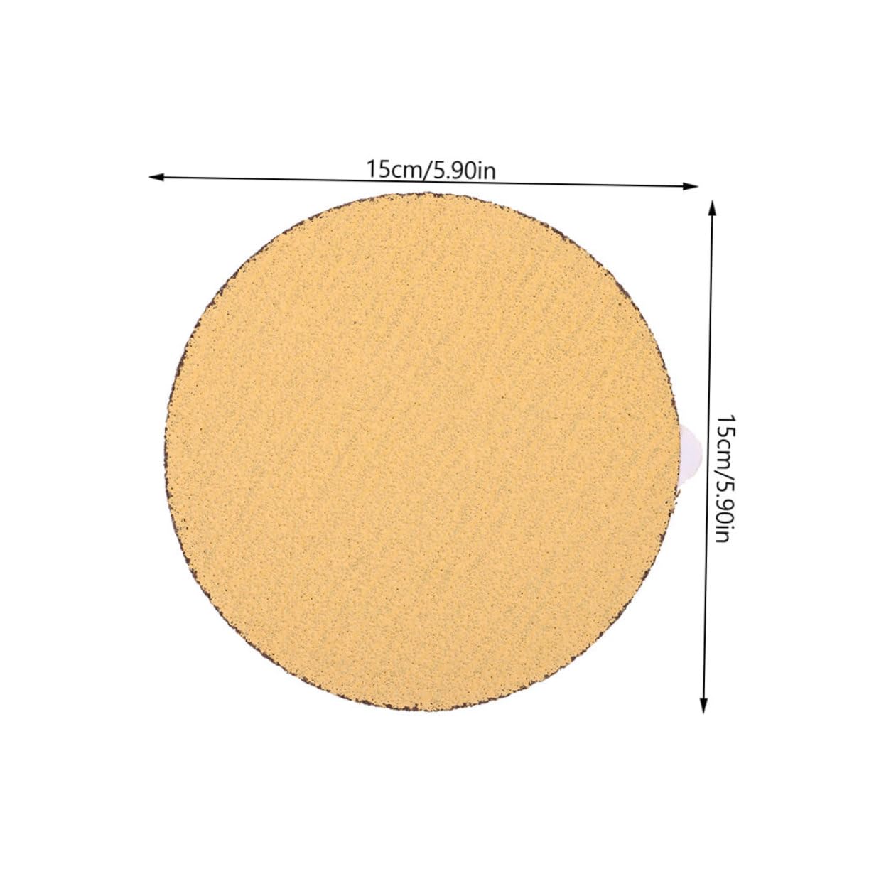 Unomor 10pcs Disc Sandpaper Wheel Automotive Sandpaper Pad Sanding Disc Circle Woodworking Sandpaper Self Adhesive Sandpaper Sanding Discs 60 Grit Sand Paper Sanding Disks Khaki