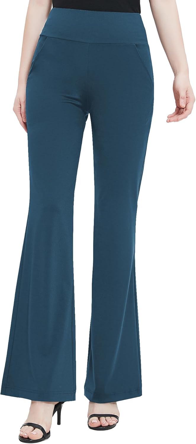 Urban CoCo Women's High Waist Stretchy Bootcut Yoga Pants Casual Flare Leggings Workout Bootleg Pants - Image 7