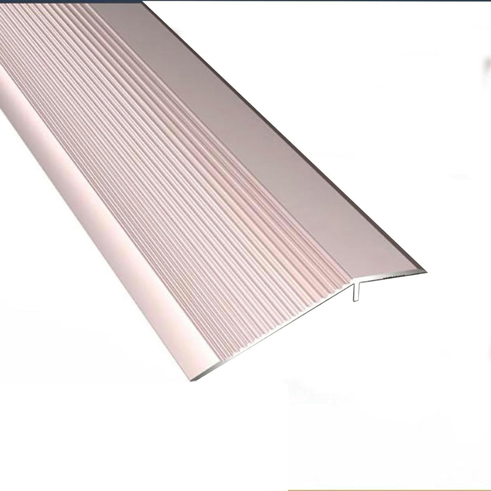 LGEOELIAS Floor Transition Strip Floor Cover Strips Self Adhesive Flooring Transitions Laminate Floor Strip Flooring Reducer, Suitable for Doorways Threshold Ramp Tile Laminate, Bridge The Height