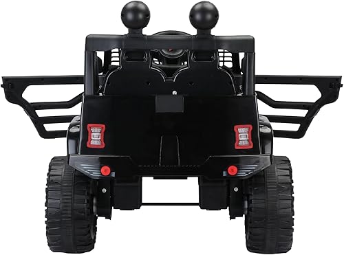 Miniatura 4 de Camión de paseo para niños con control remoto para padres, 12 V 7 A, juguete de vehículo eléctrico con 3 velocidades, USB, MP3, Bluetooth, luz LED,