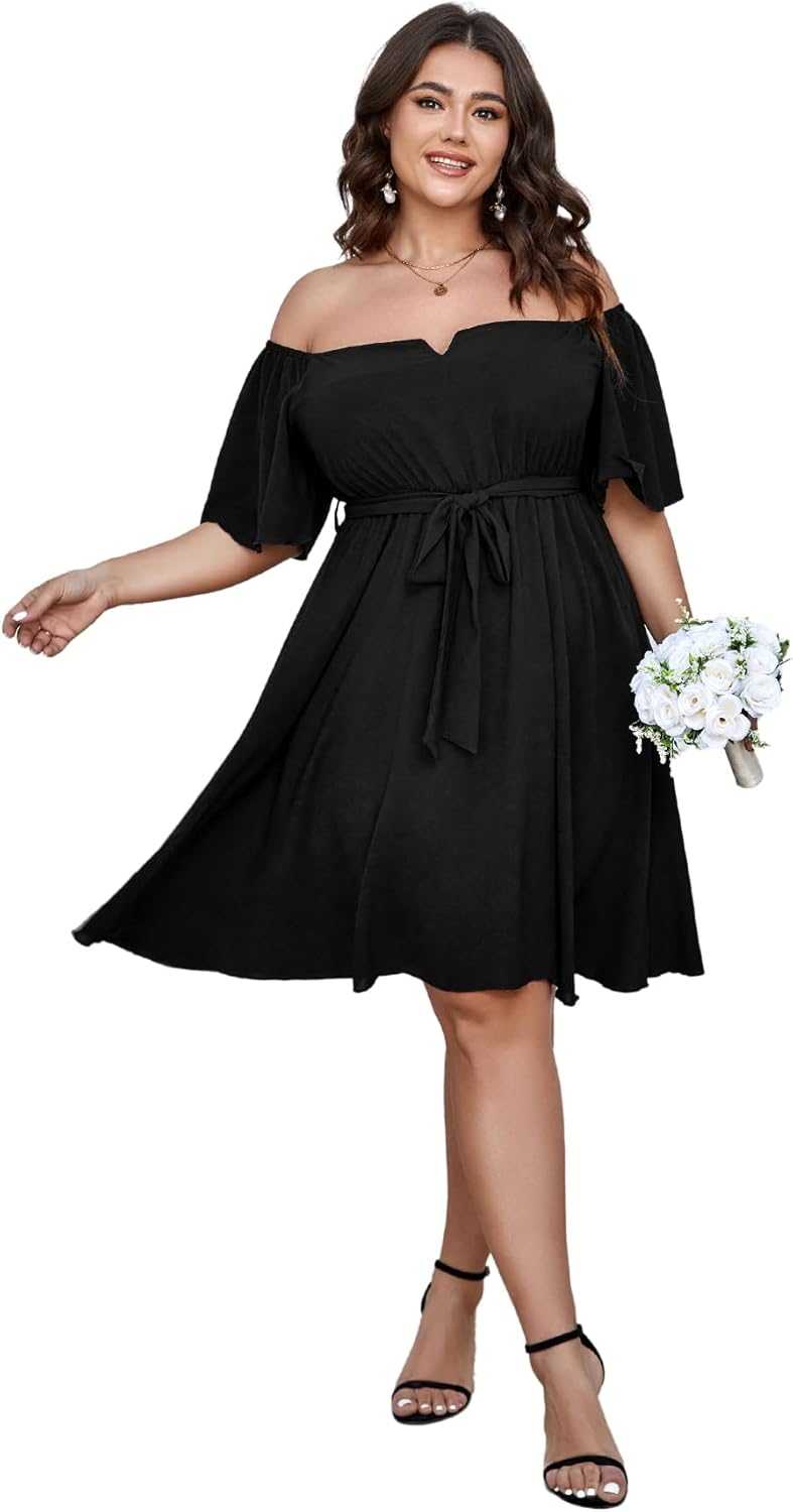 Off-Shoulder Cocktail Dress