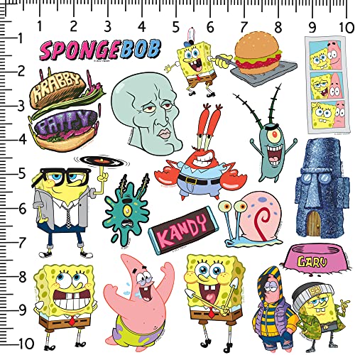Spongebob Squarepants Sticker Pack Die Cut Vinyl Large Deluxe Stickers Variety Pack - Laptop, Water Bottle, Scrapbooking, Tablet, Skateboard, Indoor/Outdoor - Set Of 50 #TOP1
