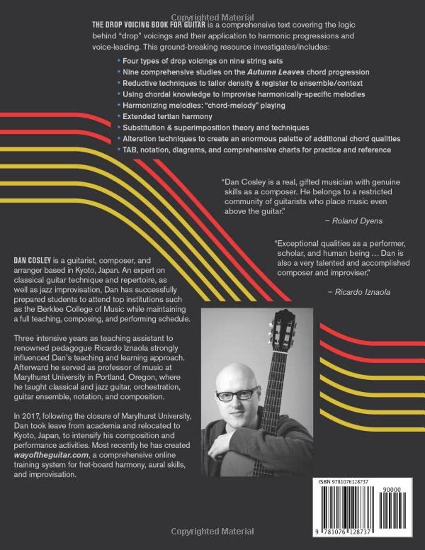 THE DROP VOICING BOOK FOR GUITAR: A Complete Guide to Drop 2, Drop 3, Drop 2&3 and Drop 2&4 Chord Voicings & Inversions