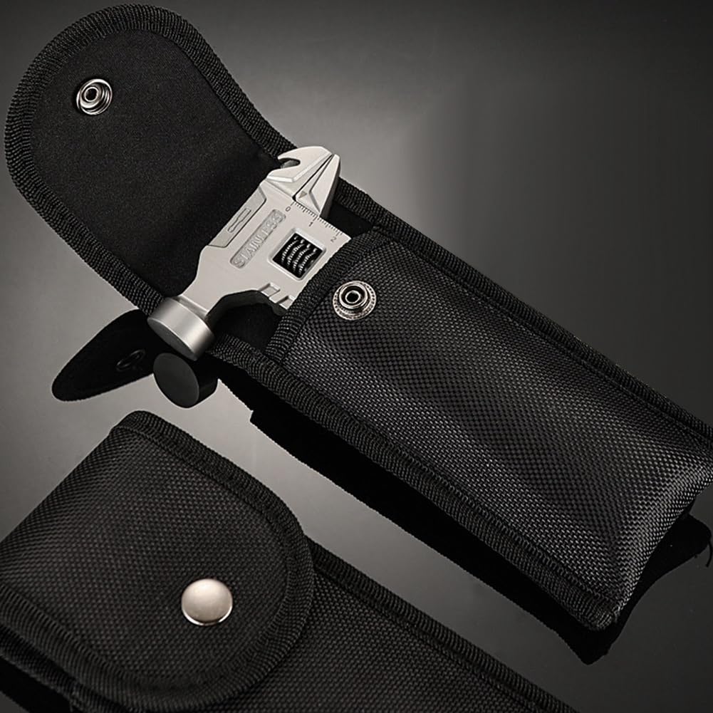 1 Zestaw Wielofunkcyjnych Kombinerek Multitool Krętlikiem Narzędziowym Czarny z Pochwową Nylonową na Zewnątrz dla Obozów i Wycieczek na Łonie Przyrody.