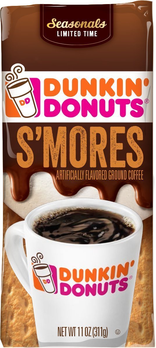 Dunkin Donuts Smores Ground Coffee, 11 Oz, (Pack of 3)