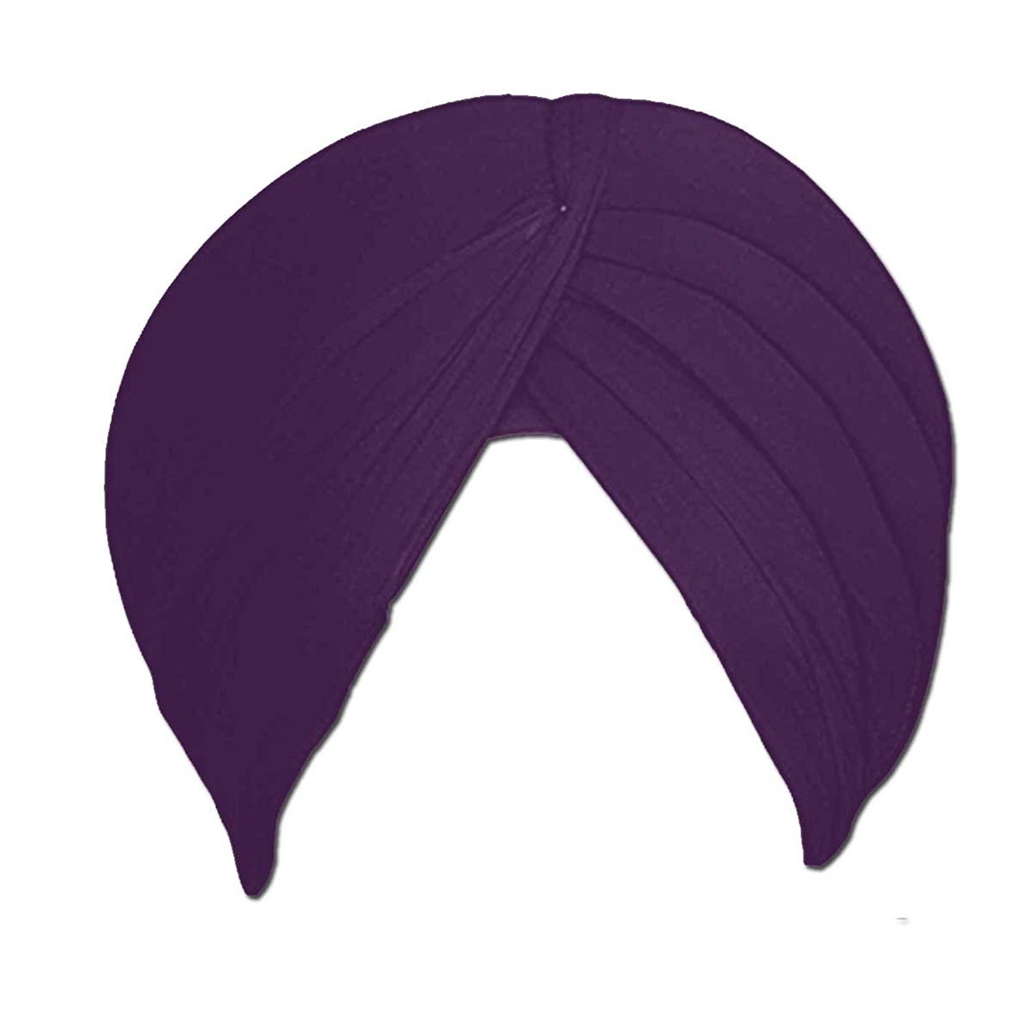 Indian Collectible - Turbante in cotone sikh da uomo, colore viola, 5 m, punjabi pagri (rubia voile non cucito), Viola, M