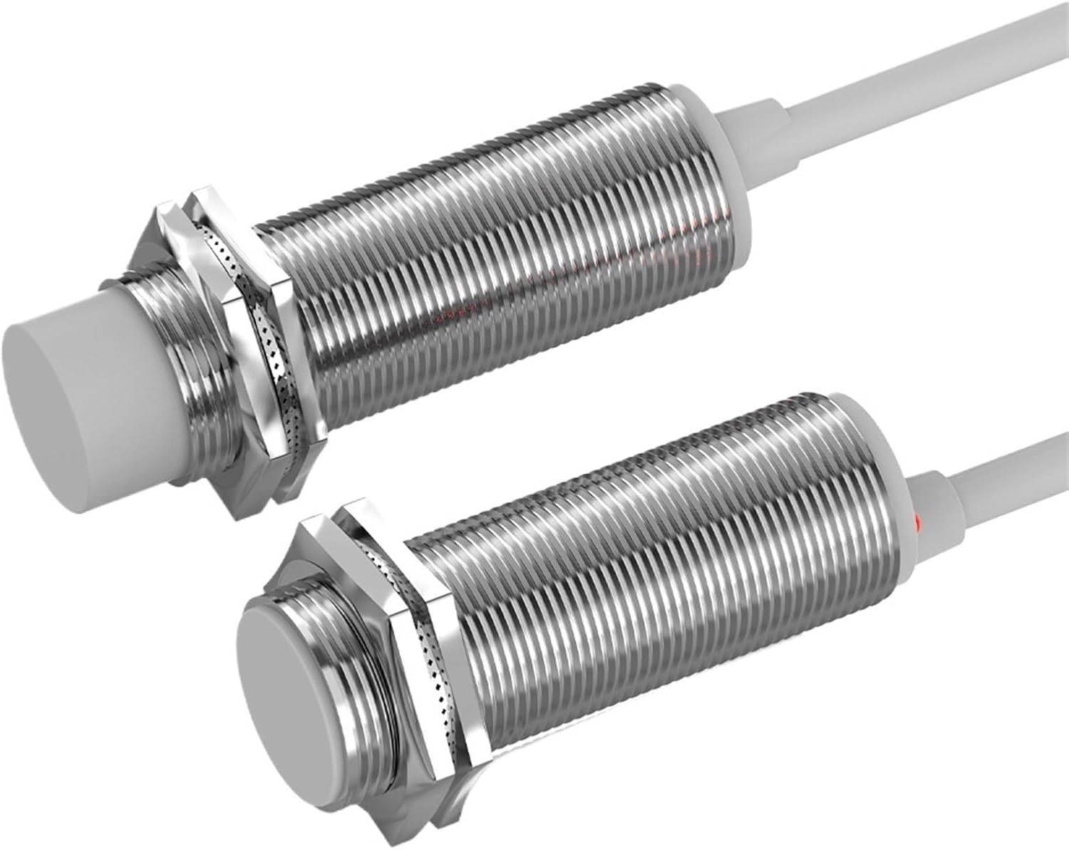 M18 Capacitive Proximity Sensor 10-30V DC 3 Wires NPN PNP NO NC Flush Non-Flush Non-Metal Sensing Switch with 2m Cable (Color : 5MM DC 3-Wire NPN NC)