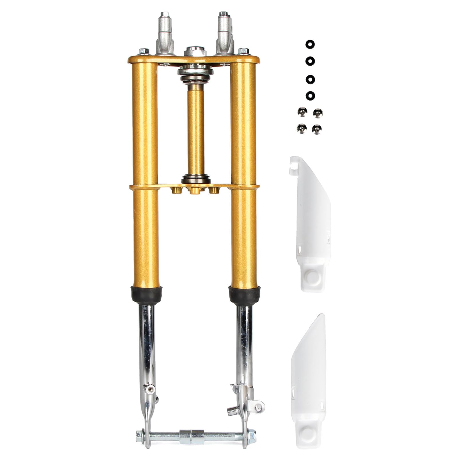 ELANER CRF50 Forks, CRF50 Front Fork Shock Suspension Assembly for CRF50 XR50 CRF50F XR50R 2004-20014 50cc 70cc 110cc 125cc Dirt Pit Bikes (Gold)