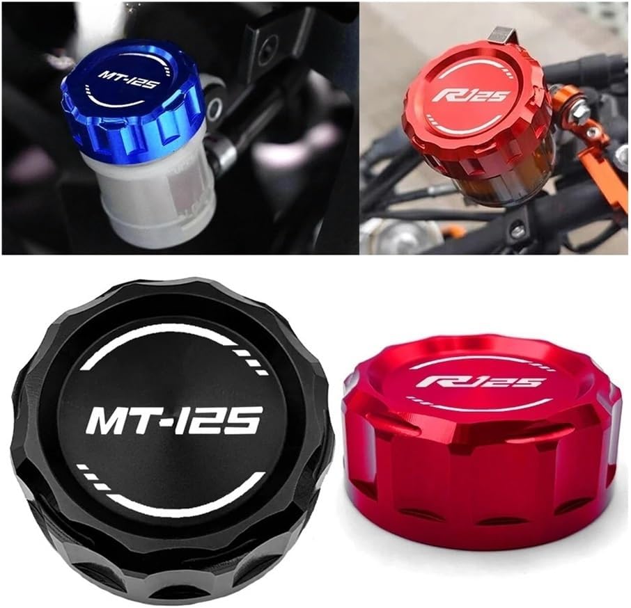 Fluid Reservoir Cap for MT125 MT-125 YZFR125 YZF R125 2008-2023 2022 2021 2020 Motorcycle Rear Brake Fluid Reservoir Cap Cylinder Cover