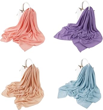43 Inch Malaysia Pearl Chiffon Square Scarf for Women Muslim Islamic Hijab Scarves Shawl Head Wrap Turban Bandana